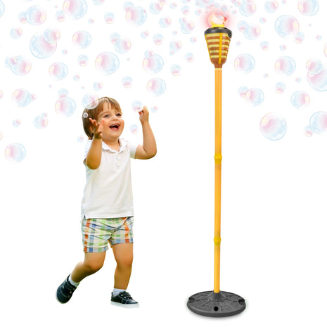 Maxx Bubbles Tiki Torch Bubbler - Bubble Machine - for Kids, Teens
