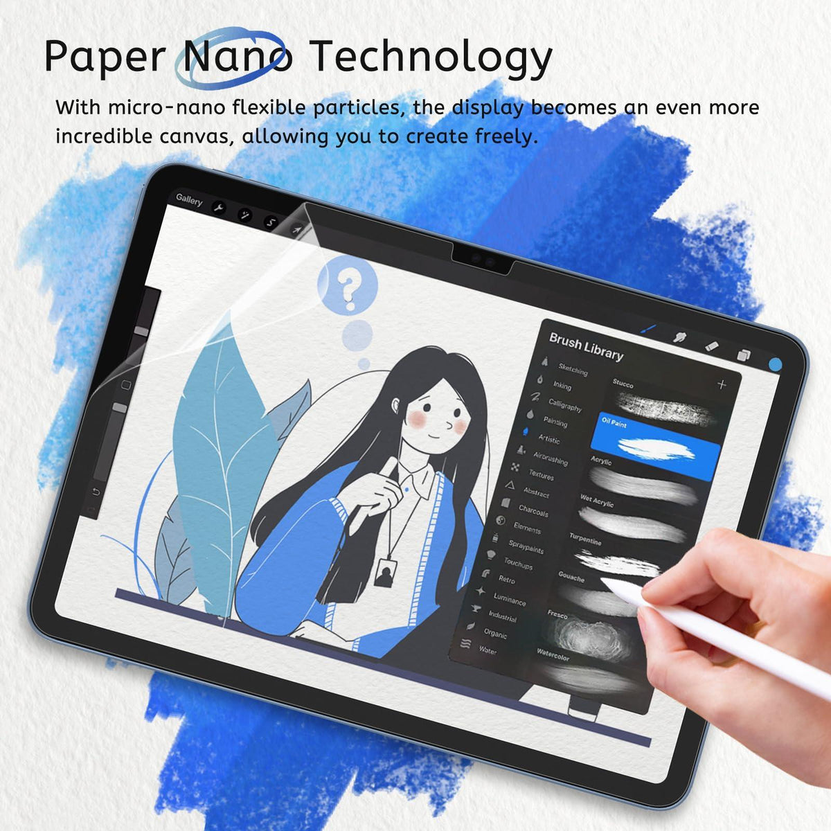 MOBDIK 2 Pack Paperfeel Screen Protector Compatible with iPad A16 11th / 10th Generation (2025/2022) & iPad Air 11 M3 2025 / M2 2024, Crafted for Natural Writing, Less Reflection, Easy Installation