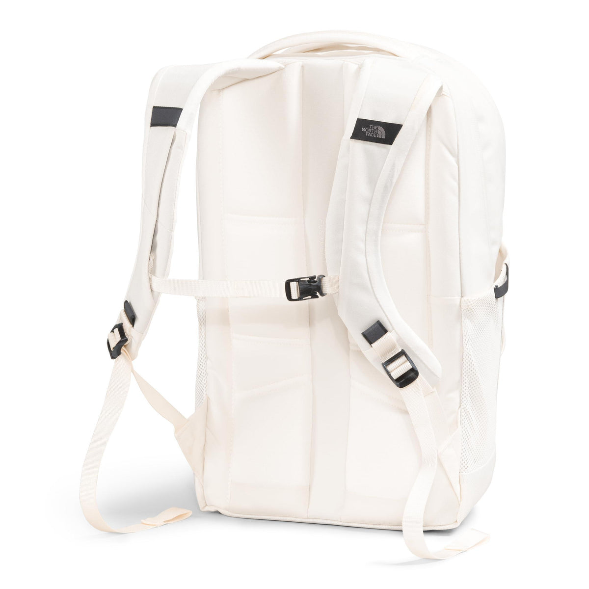THE NORTH FACE Women's Jester Luxe Everyday Laptop Backpack, Gardenia White/Burnt Coral Metallic, One Size