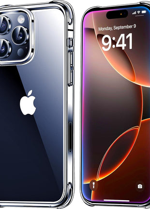 Mkeke for iPhone 16 Pro Max Case Clear [Not-Yellowing] [Military-Grade Drop Protection] Shockproof Protective Clear iPhone 16 Pro Max Case Phone Bumper case for Apple 6.9 inch 2024