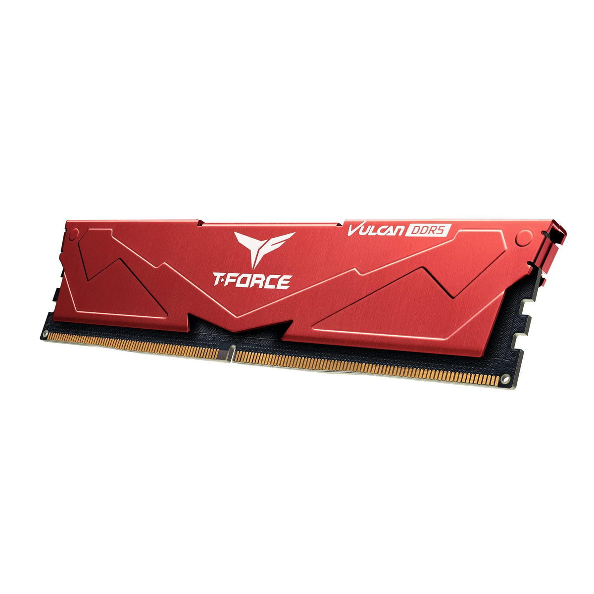 TEAMGROUP T-Force Vulcan DDR5 32GB (2x16GB) 6400MHz (PC5-51200) CL40 Desktop Memory Module Ram (Red) for 600 700 Series Chipset XMP 3.0 Ready - FLRD532G6400HC40BDC01