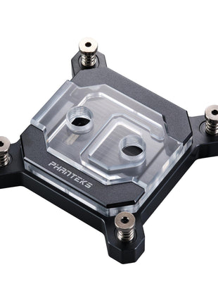 Phanteks (PH-C370I_BK01) Glacier C370I CPU Water Block for Intel Sockets 1700/1200/115x, Support Intel 14th Gen Processor, Pure Copper Base, Digital-RGB Lighting, Black