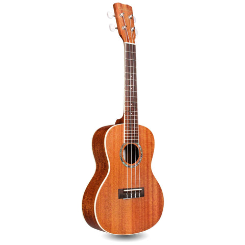 Cordoba, 4 15CM Concert Ukulele-Hand Crafted With Mahogany Top, Back & Sides, Authentic Abalone Rosette & Satin Finish & Premium Italian Aquila Strings-For Beginners & Professionals, Right, COD