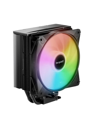 be quiet! Pure Rock 3 LX CPU Air Cooler | 4 High Performance 6mm Heat Pipes with HDT Technology | 120mm Quiet ARGB PWM Fan | AMD:AM4 AM5/Intel LGA 1700/1150/1151/1200 | Black | BK040