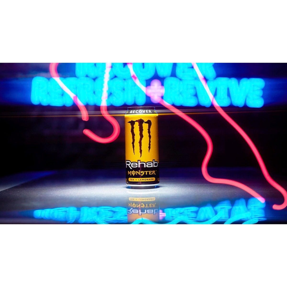 Monster Energy Rehab Tea + Lemonade + Energy, Energy Iced Tea, Energy Drink 15.5 Ounce (Pack of 15)