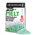 Snow Joe Premium Enviro Blend Snow & Ice Melt, Green-Coated Deicer Crystals, 25 lb - Safer Melter for Vegetation, Concrete & Metals w/ Anti-Corrosion