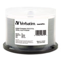 Verbatim DVD+r Dual Layer Printable Recordable Disc, 8.5 Gb, 8X, Spindle, White, 50/Pack
