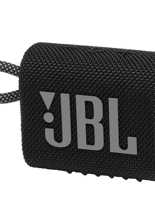 JBL Go 3 - Portable Mini Bluetooth Speaker, big audio and punchy bass, IP67 waterproof and dustproof, 5 hours of playtime, speaker for home, outdoor and travel (Black)
