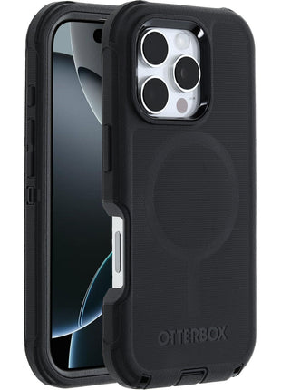 OtterBox Defender MagSafe iPhone 16 Pro Case, Black, US Military MIL Standard