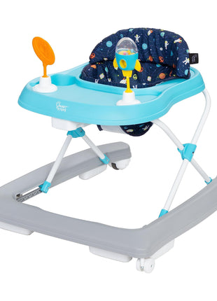Smart Steps Trend Activity Walker and Entertainer with Removeable Toys, Large Tray, Cup Holder, Adjustable Height and Flat Fold Frame for Storage, Ages 6 Months +, Space Walk Navy