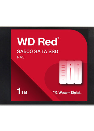 Western Digital 1TB WD Red SA500 NAS 3D NAND Internal SSD - SATA III 6 Gb/s, 2.5 inch/7mm, Up to 560 MB/s - WDS100T1R0A, Solid State Hard Drive