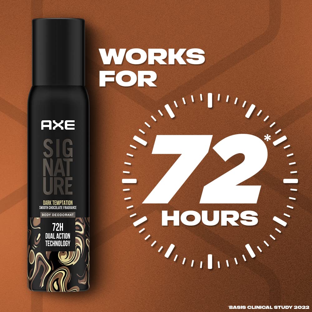 AXE Signature Dark Temptation Long Lasting No Gas Body Deodorant Spray For Men 200 Ml