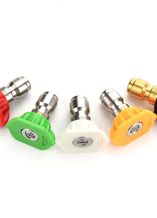 Tool Daily Pressure Washer Spray Nozzle Tips Multiple Degrees, 1/4 inch 5-Pack (2.5 GPM)