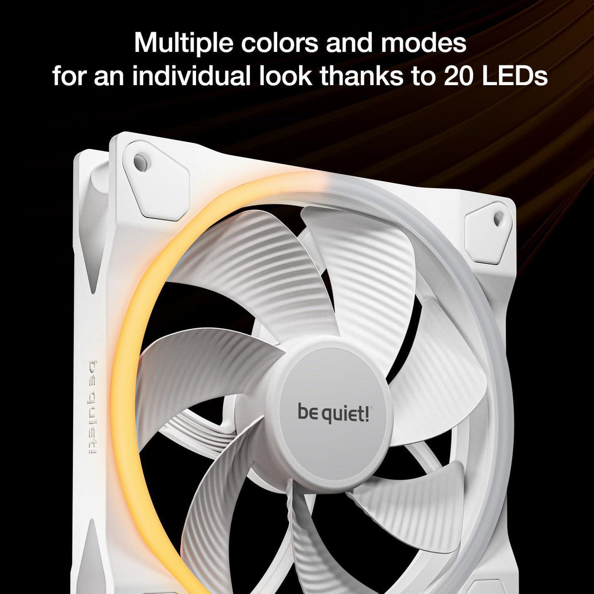 be quiet! Light Wings 140mm PWM Quiet PC Case Fan | Reverse Blade | White | BL135