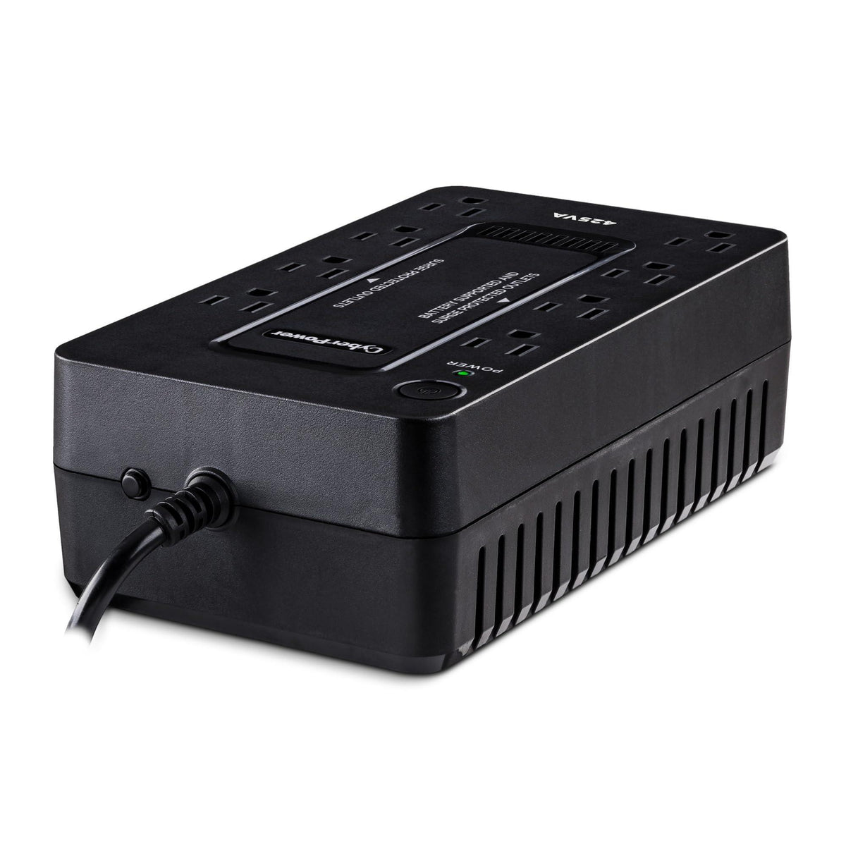 CyberPower ST425 Standby UPS System, 425VA/260W, 8 Outlets, Compact, Black
