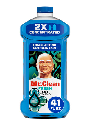 Mr. Clean 2X Concentrated Multi Surface Cleaner with Unstopables Fresh Scent 41 fl oz