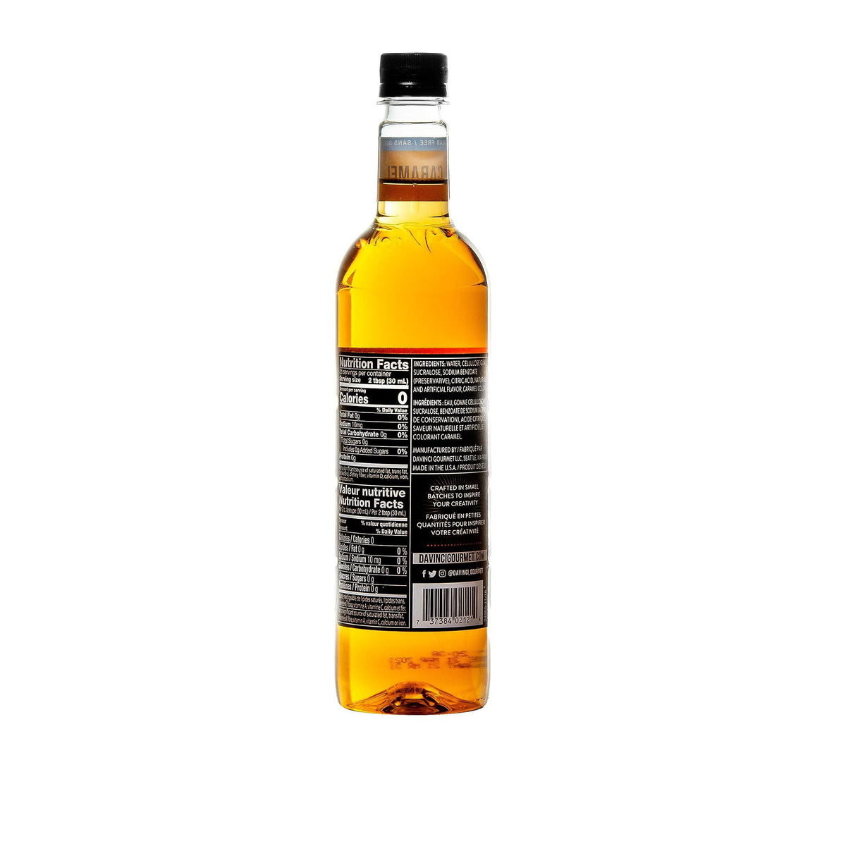 DaVinci Gourmet Sugar-Free Caramel Syrup, 25.4 Fluid Ounces (Pack of 1)