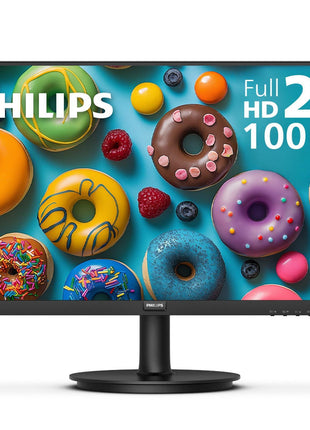 Philips 27" Computer Monitor FHD 100Hz VA VESA Eye Care, 271V8LB | 1920×1080 LED Monitor, 4ms GtG, HDMI 1.4, VGA, Adaptive Sync, Flicker-Free, Low Blue Light, 4yr Advance Replacement Warranty