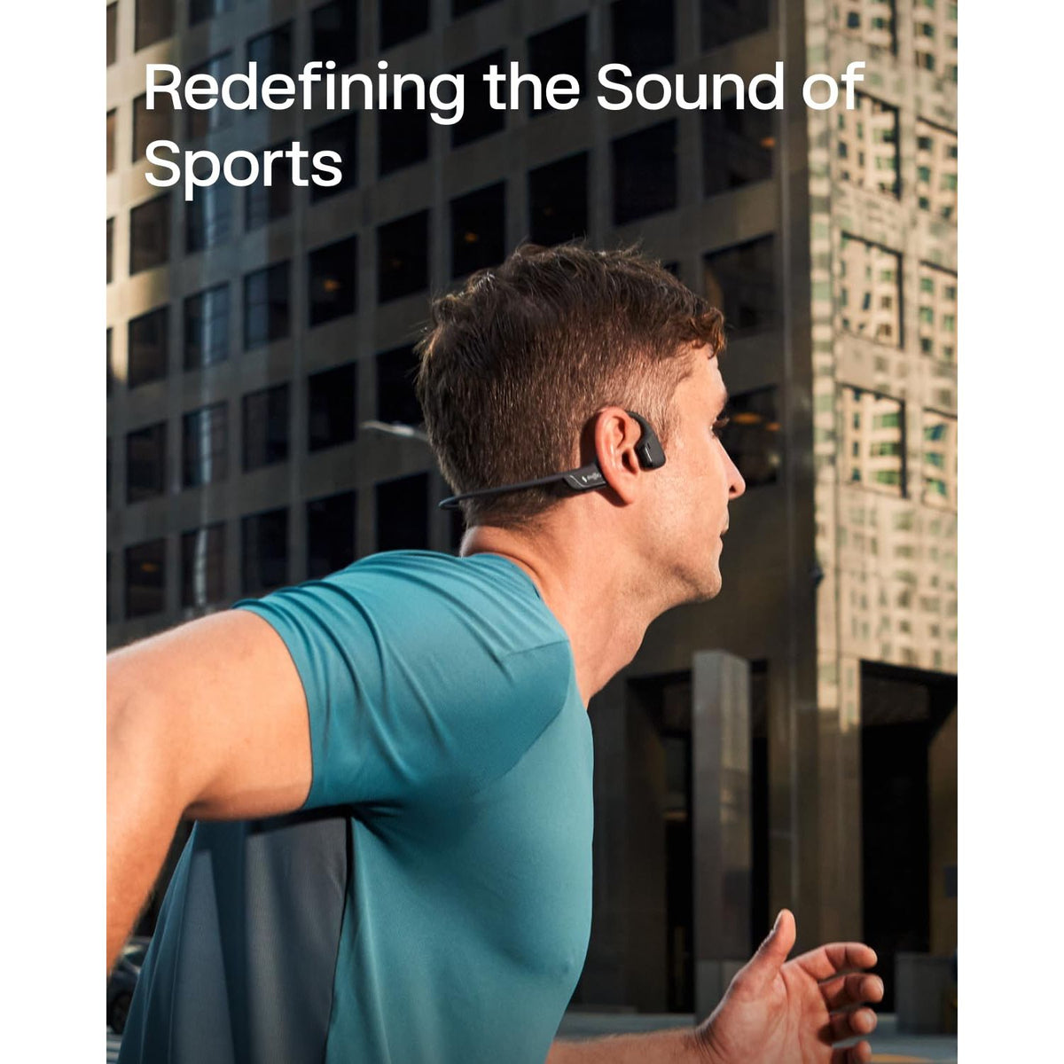 SHOKZ New OpenRun Pro 2 - Open-Ear, Bone Conduction Sport Headphones - with Reflective Strip - Sweat Resistant, Workout Headphones - Secure, Wireless, Comfortable Fit-Deep Bass and Smart Mic App