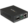 StarTech.com Multimode / Single Mode Fiber Media Converter - Open SFP Slot - 10/100/1000Mbps RJ45 Port - LFP Supported - IEEE 802.1q Tag VLAN - , TAA (MCM1110SFP)