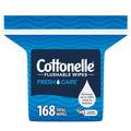 Cottonelle Fresh Care Flushable Wet Wipes, Adult Wet Wipes, 1 Refill Pack, 168 Wipes Per Pack, Packaging May Vary