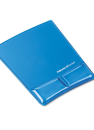 Fellowes 9182201 Mouse/Pad Wrist Support,Gel,8-1/4-Inch x9-7/8-Inch x7/8-Inch ,Sapphire