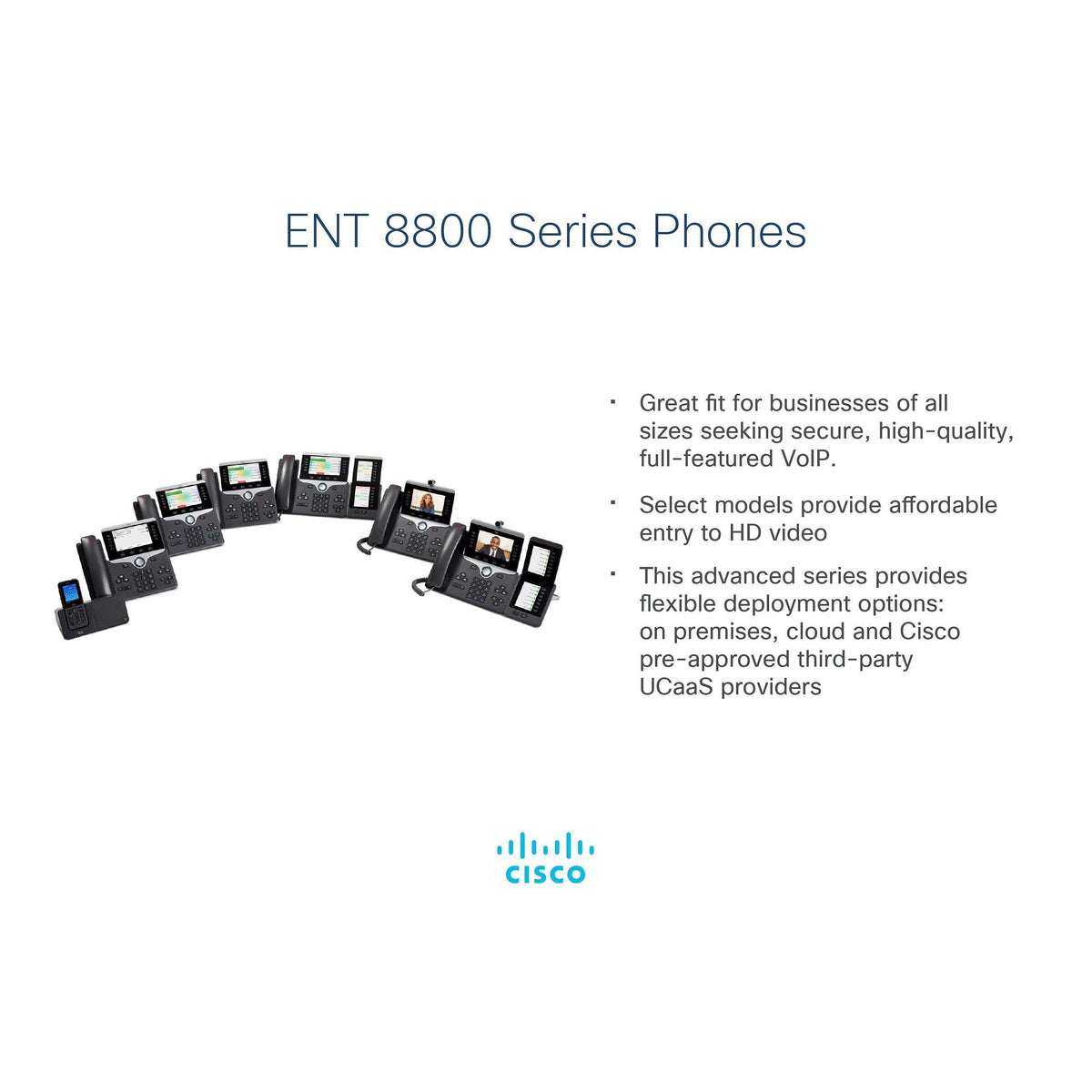 Cisco IP Business Phone 8861, 5-inch WVGA Color Display, Gigabit Ethernet Switch, Class 4 PoE, WLAN Enabled, 2 USB Ports, 10 SIP Registrations, 1-Year Limited Hardware Warranty (CP-8861-K9=)