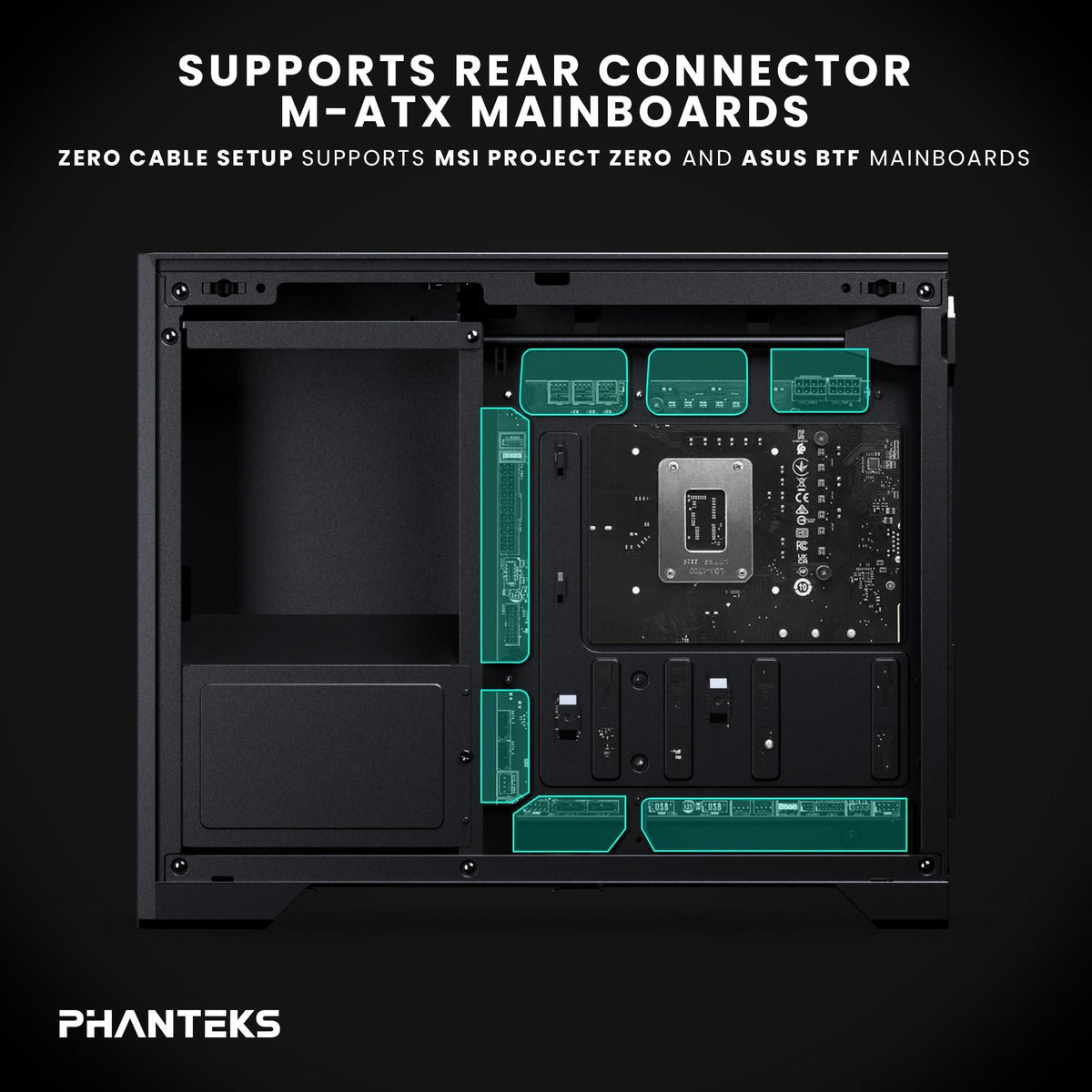 Phanteks XT M3, Compact Micro-ATX Gaming Chassis, High Airflow Performance Mesh,