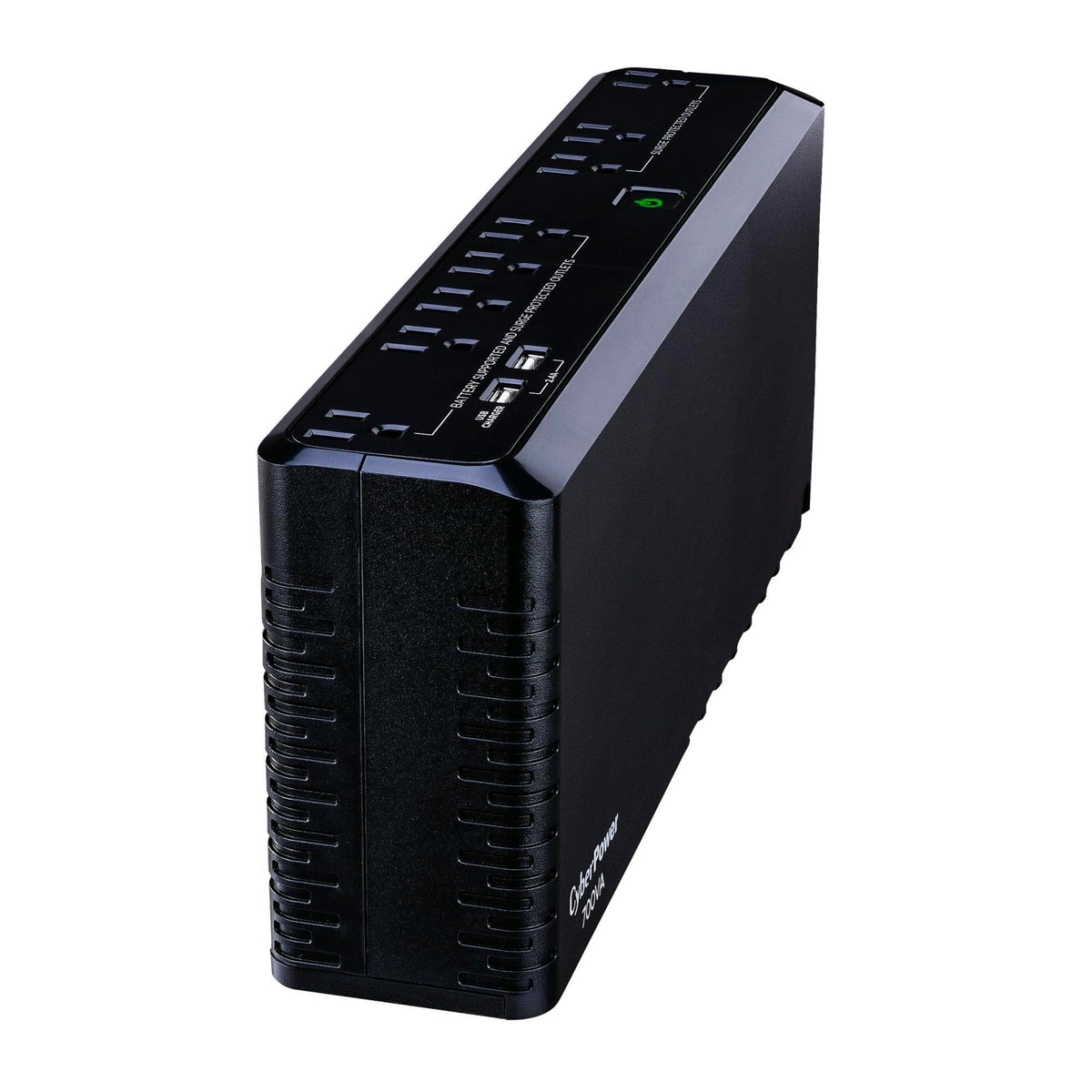 CyberPower SL700U Standby UPS System, 700VA/370W, 8 Outlets, Slim Profile, Black