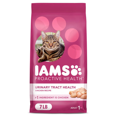 IAMS Proactive Health Adult Urinary Tract Health Dry Cat Food with Chicken, 7 lb. Bag