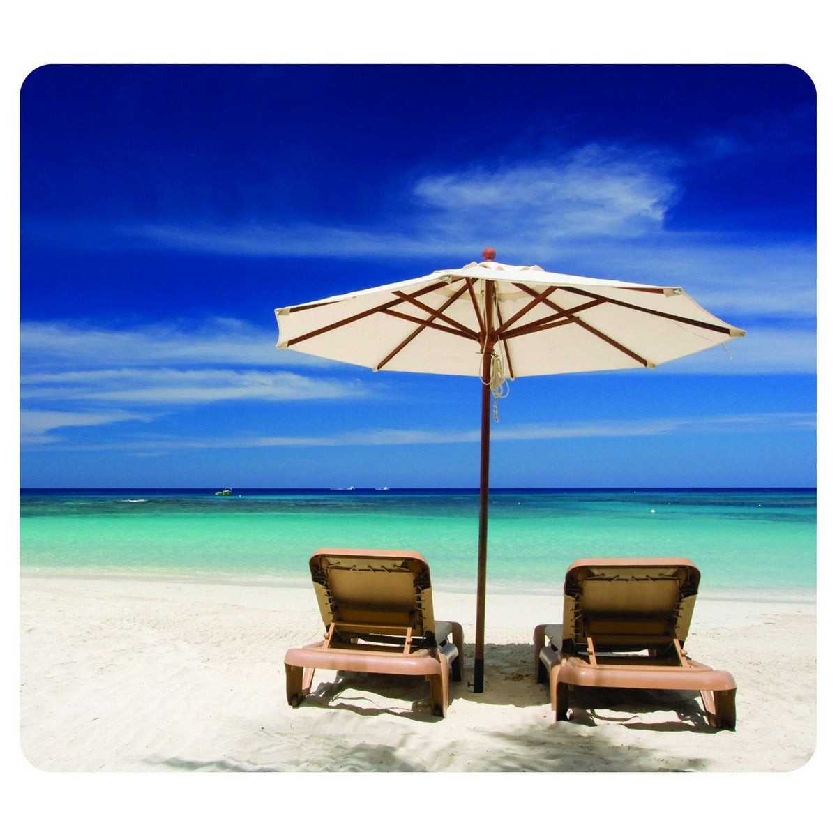Fellowes Recycled Optical Mousepad - Beach Chairs (5909501)