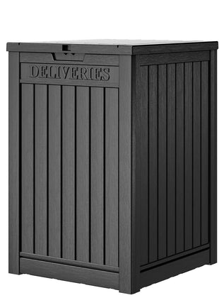 Package Delivery Box for Outside, 48 Gallon Storage with Lockable Secure, Large Resin Outdoor Package Drop Container