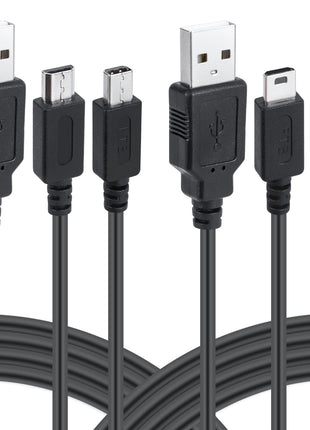 Funturbo All-in-1 DS Charger, 3DS DS Lite Charger Cable USB Charging Cord for Nintendo 3DS/3DS XL/2DS/2DS XL/DSi/DSi XL/DS Lite (2 Pack)