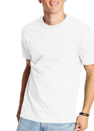Hanes Mens Beefyt T-shirt, Heavyweight Cotton Crewneck Tee, 1 Or 2 Pack, Available In Tall Sizes Fashion-t-shirts, White - 1 Pack, Large US
