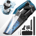 Cordless Car Vacuum Lightweight High Power Handheld Vacuum Cleaner with LED Light, Hand Vacuum for Car Home Office and Pet Hair, BlackBlue