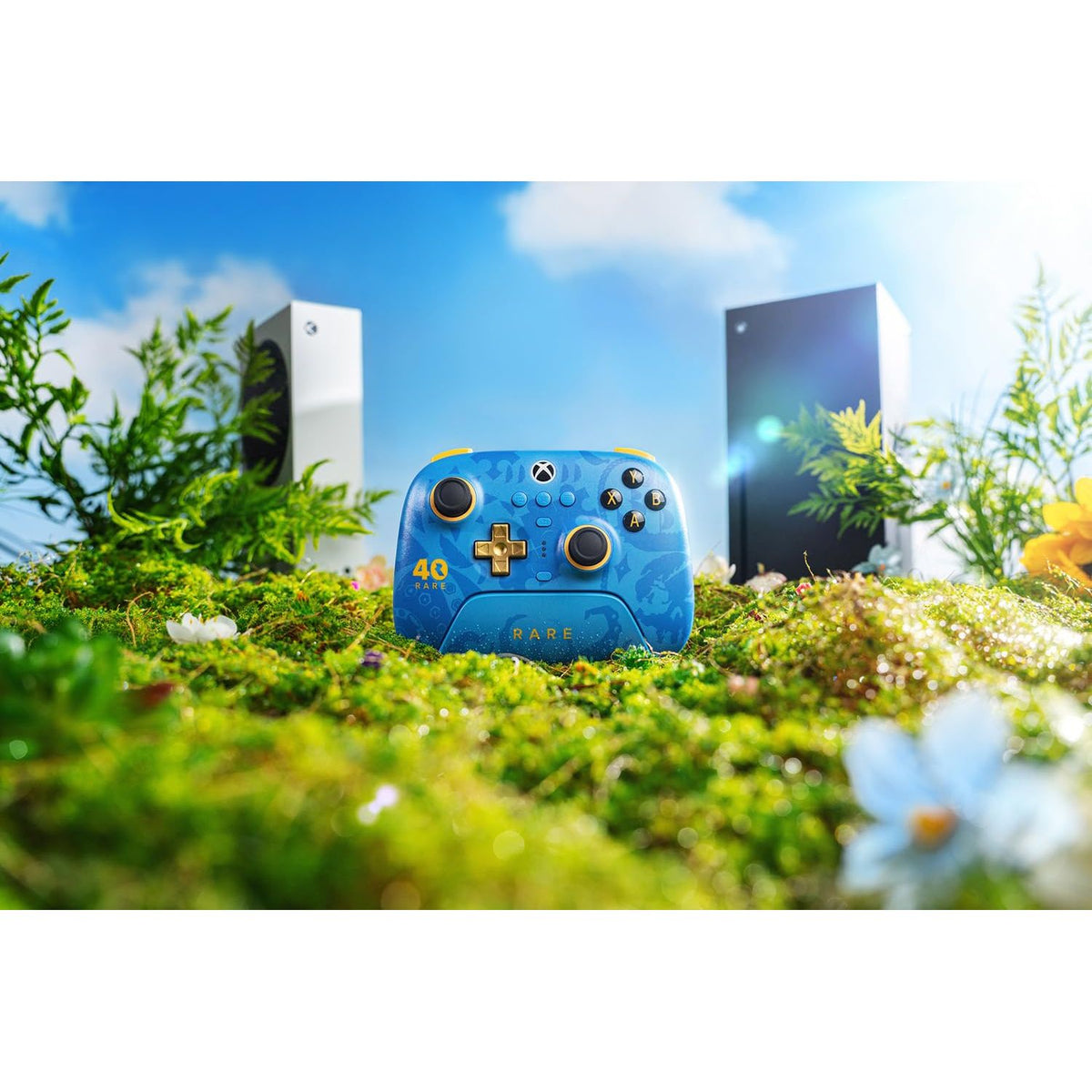 8BitDo Ultimate 3-mode Wireless Controller for Xbox, Hall Effect Joysticks, Pro Back Buttons, Compatibility with Xbox Series X|S & Xbox One, Apple, Windows PC & Android - Rare 40th Anniversary Edition
