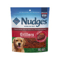 Blue Buffalo Nudges Grillers Natural Dog Treats, Made in the USA with Real Steak, 16-oz Bag