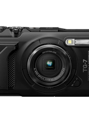 OM SYSTEM Olympus Tough TG-7 Black Underwater Camera, Waterproof, Freeze Proof, High Resolution Bright, 4K Video 44x Macro Shooting (Successor Olympus TG-6)