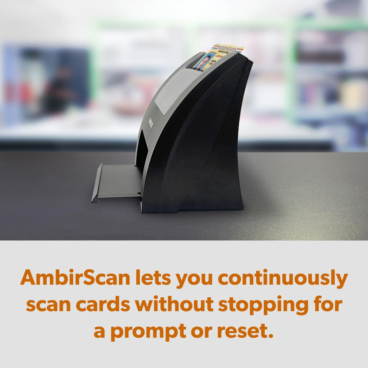 Ambir nScan 690gt-AS High-Speed Vertical Card Scanner for Windows PC