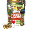 Love My Girls: Chicken Snacks - Pumpkin & Worms - 2lb Bag - Global Harvest, Gourmet Multi-Grain Treats, Corn-Free, Nutritious & Protein Rich Mealworms