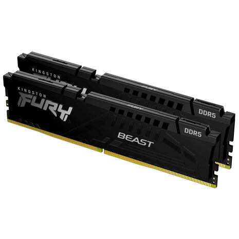 Kingston FURY Beast 32GB (2x16GB) 6000MT/s DDR5 CL30 Desktop Memory | AMD EXPO | Kit of 2 | KF560C30BBEK2-32