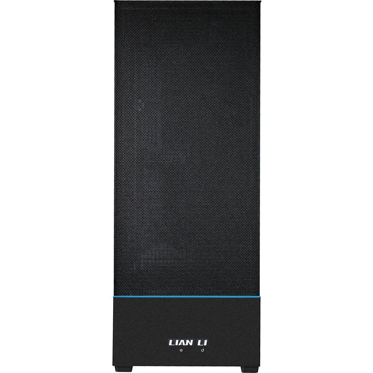 Lian Li SUP01 RGB Tempered Glass ATX Small Tower Computer Case, Black