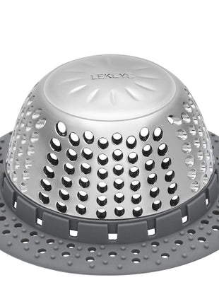 LEKEYE Drain Hair Catcher/Bathtub Drain Cover/Drain Protector for Pop-Up & Regular Drains(Patented Product)