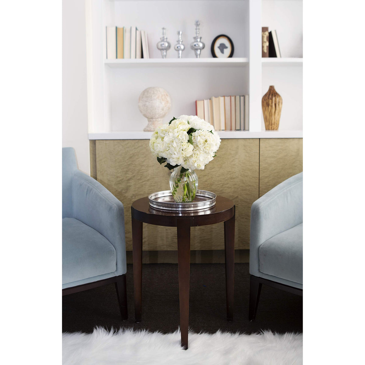 Beauty Bouquet of 6 White Hydrangeas Without Vase - Fall Collection - KaBloom Prime Next Day - Gift for Birthday, Anniversary, Get Well, Thank You, Valentine, Mother’s Day Fresh Flowers
