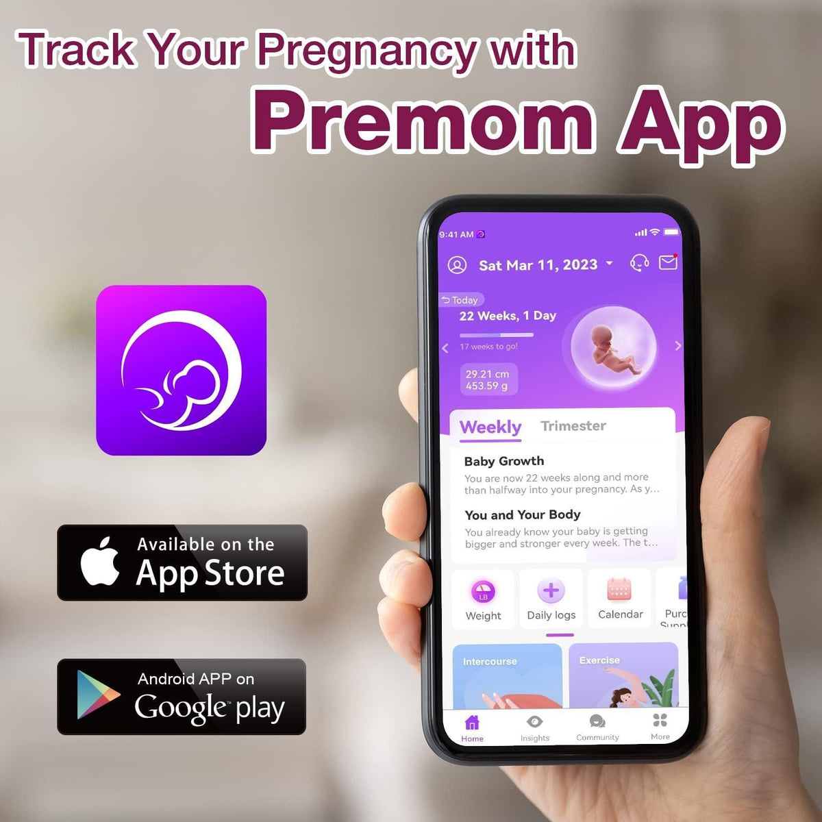 Easy@Home Pregnancy Test Strips Kit, 20 Pack Early Detection hCG Tests - Bulk Pregnancy Strips - Powered by Premom APP