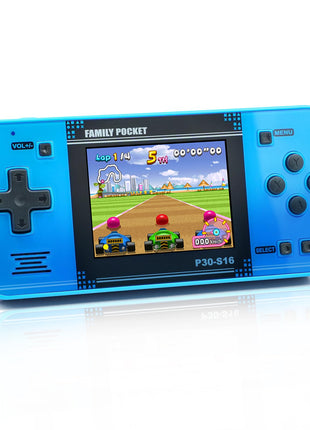 Handheld Game for Kids -Preloaded 220 Retro Video Games, Portable Gaming Player with Rechargeable Battery 3.0" LCD Screen, Mini Arcade Electronic Toy Gifts for Boys Girls (Blue)
