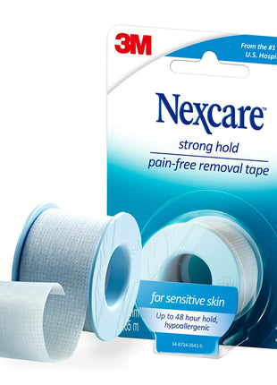 Nexcare Strong Yet Pain Free Tape, Tears Easily, For Sensitive Skin, 1 Roll