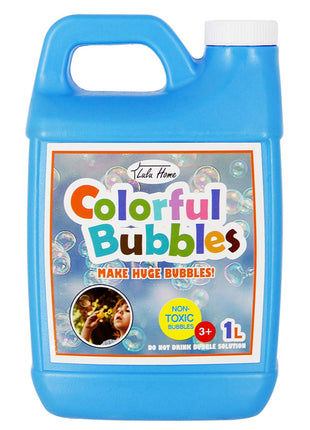 Lulu Home 33.8 OZ/1 L Concentrated Bubble Solution, Refill for Bubble Machines, Giant Wands, and Blowers - Up to 2.5 Gallons for Kids' Birthday Parties