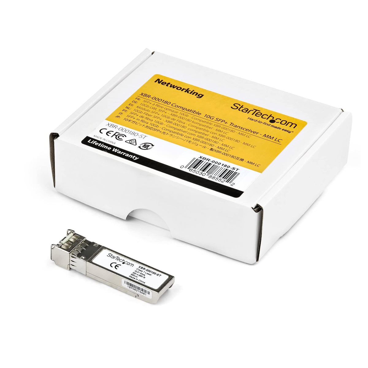 HPE J9150D Compatible SFP+ Module - 10GBASE-SR - 10GbE Multi Mode Fiber Optic Transceiver - 10GE Gigabit Ethernet SFP+ - LC 300m - 850nm - DDM HPE FlexFabric, 6120XG, 6120G
