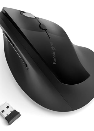 Kensington Pro Fit Ergo Vertical Wireless Mouse- Black (K75501WW), 2.8 inchx3 inchx4.4 inch